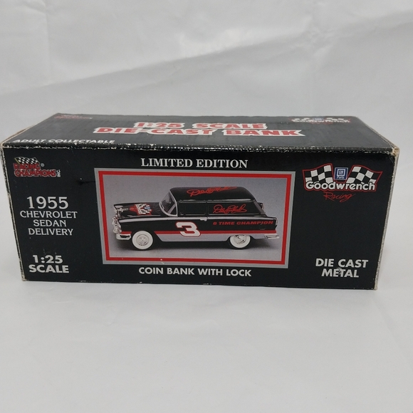 Racing Champions Dale Earnhardt 1955 Chevy Delivery 1/25 Diecast Bank #N071 - Picture 4 of 14